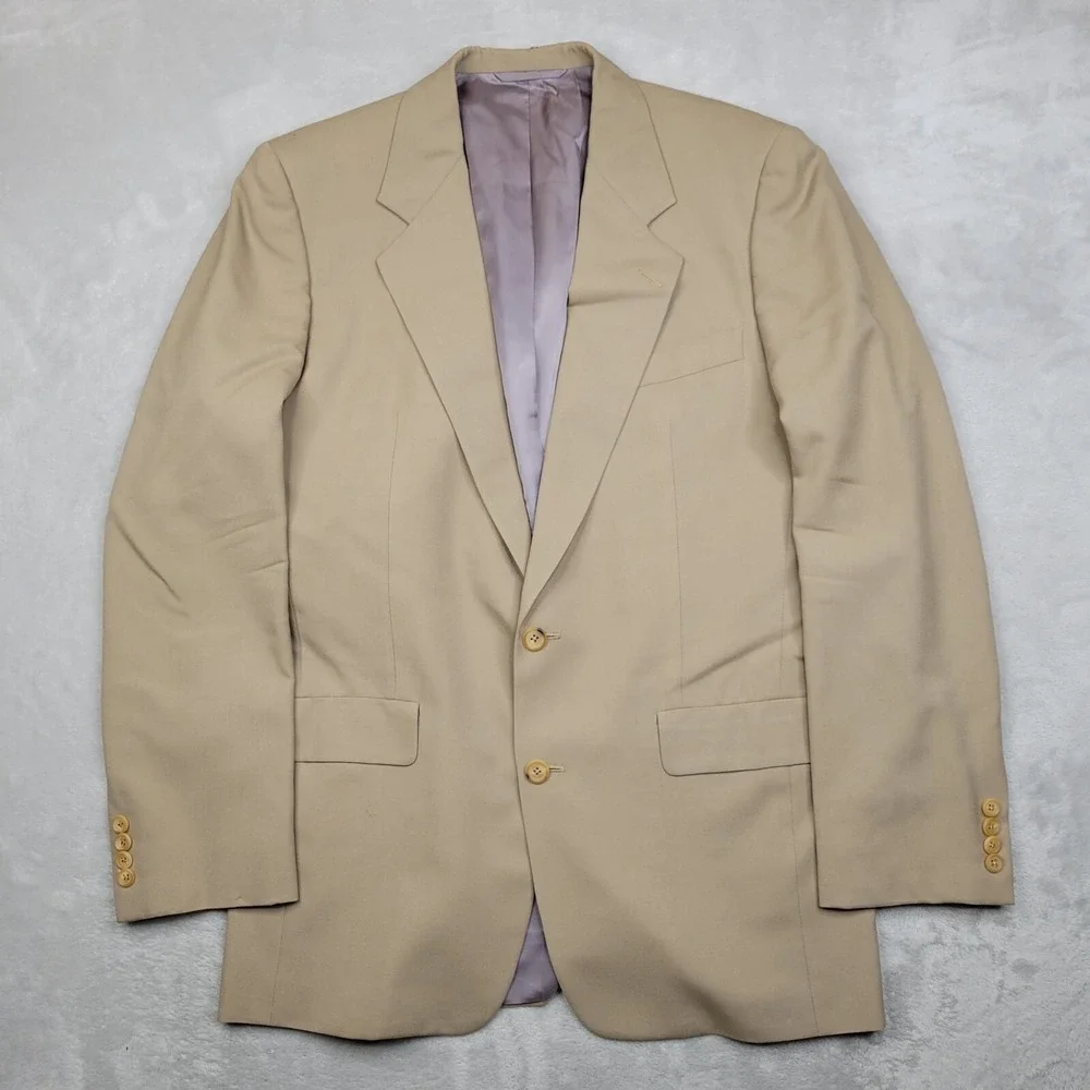 Hickey Freeman Suit Men 40 Long Wool Jacket Sport Coat Blazer Boardroom Union US